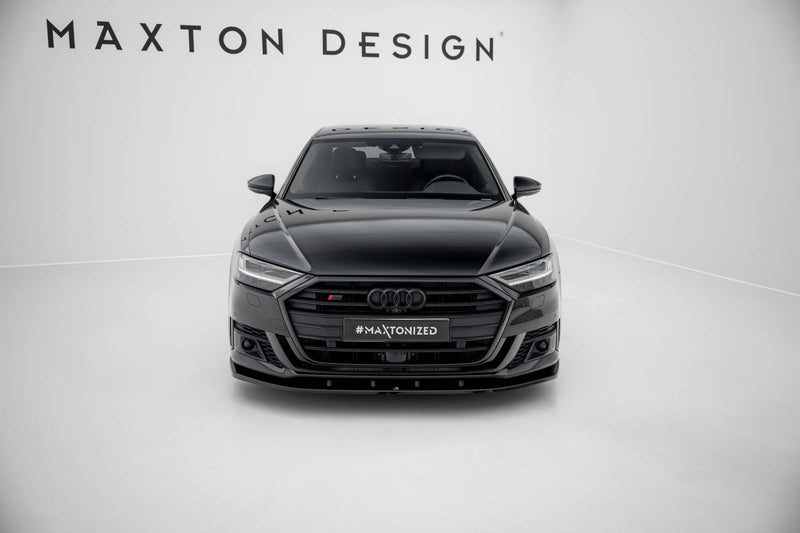 Maxton frontsplitter til Audi S8 / A8 S-Line D5 – blank sort – billede 2 af 6