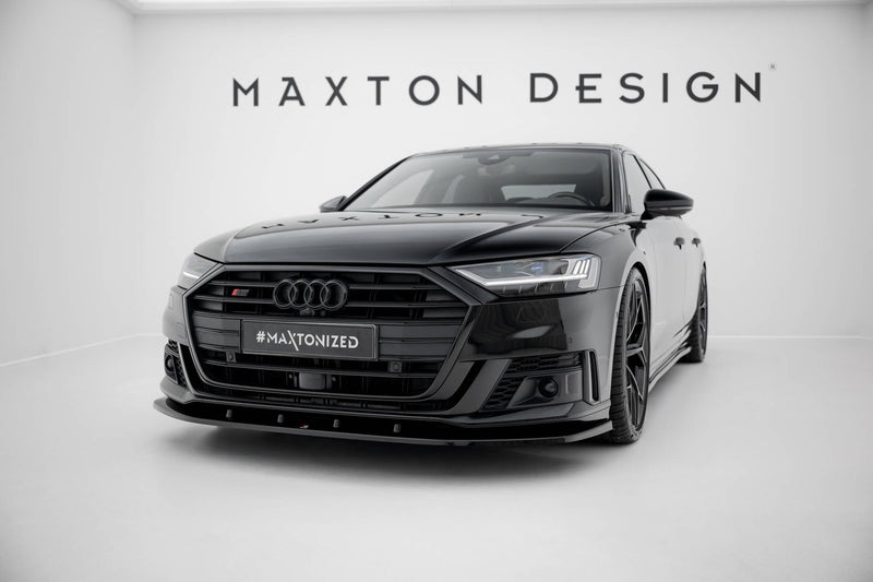 Maxton frontsplitter til Audi S8 / A8 S-Line D5 – blank sort – billede 1 af 6