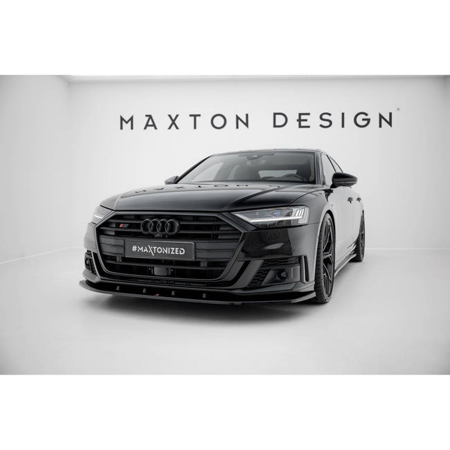 Maxton frontsplitter til Audi S8 / A8 S-Line D5 – blank sort – billede 1 af 6