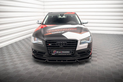 Maxton frontsplitter til Audi S8 D4 – blank sort – billede 2 af 5
