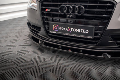 Maxton frontsplitter til Audi S8 D4 – blank sort – billede 3 af 5
