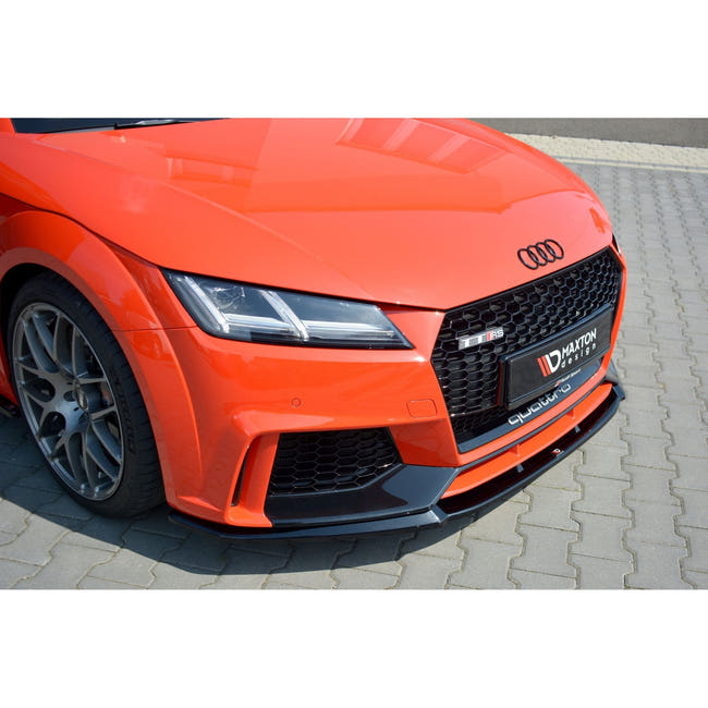Maxton frontsplitter til Audi TT RS 8S – blank sort – billede 2 af 6