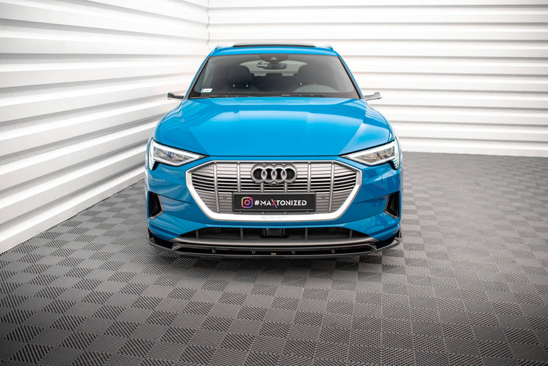 Maxton frontsplitter til Audi e-tron – blank sort – billede 2 af 6