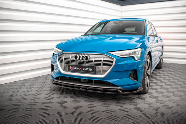 Maxton frontsplitter til Audi e-tron – blank sort – billede 1 af 6