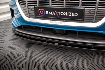 Maxton frontsplitter til Audi e-tron – blank sort – billede 3 af 6