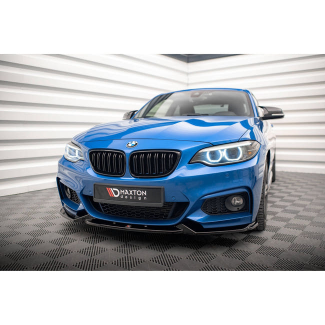 Maxton frontsplitter til BMW 2 M-Pack F22 – blank sort – billede 1 af 5