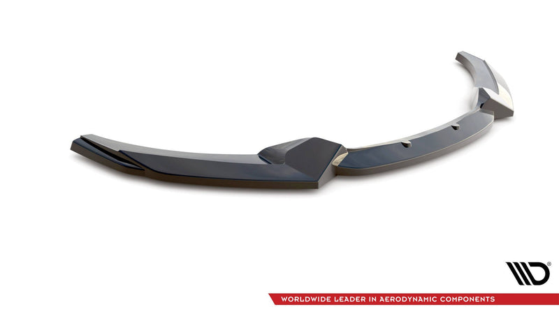 Maxton frontsplitter til BMW 2 M-Pack F22 – blank sort – billede 4 af 5