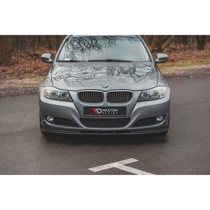 Maxton frontsplitter til BMW 3 E90/E91 Facelift – blank sort – billede 2 af 8