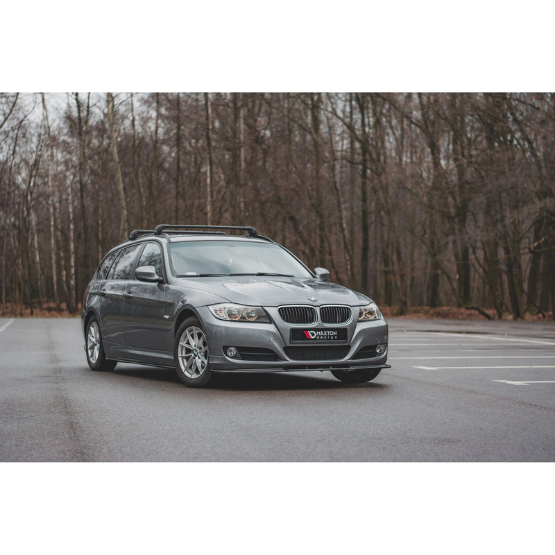 Maxton frontsplitter til BMW 3 E90/E91 Facelift – blank sort – billede 6 af 8