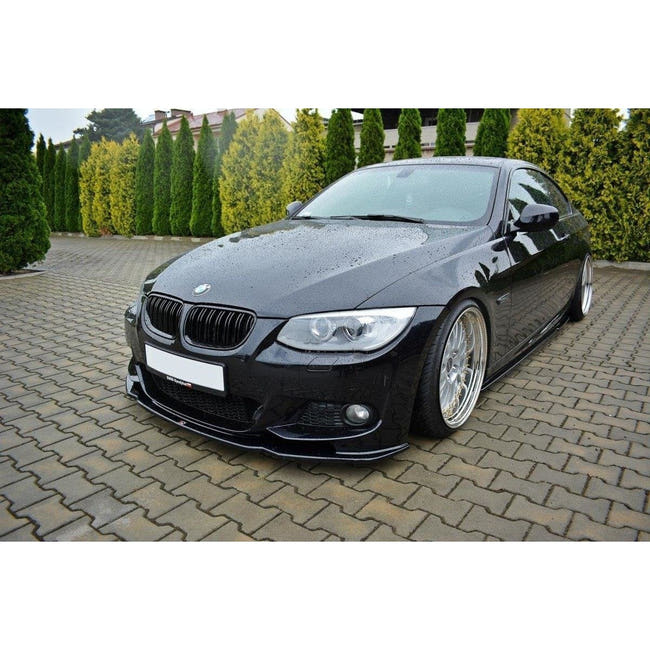 Maxton frontsplitter til BMW 3 E92 M-PACK Facelift – blank sort – billede 2 af 5
