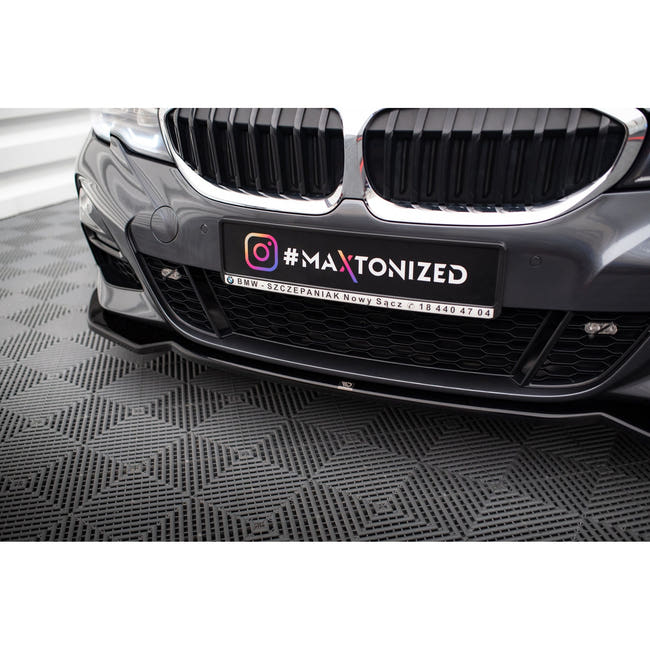 Maxton frontsplitter til BMW 3 M-Pack G20 – blank sort – billede 2 af 4