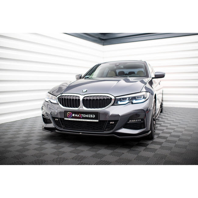 Maxton frontsplitter til BMW 3 M-Pack G20 – blank sort – billede 1 af 4