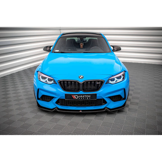 Maxton frontsplitter til BMW M2 Competition F87 – blank sort – billede 2 af 5
