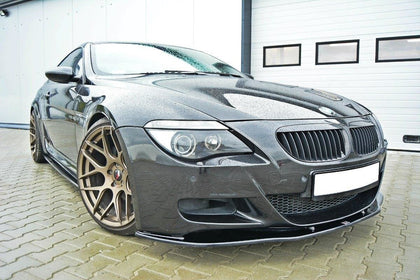 Maxton frontsplitter til BMW M6 E63 – blank sort – billede 1 af 6