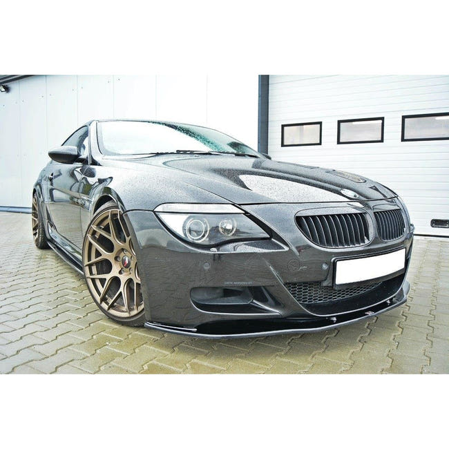 Maxton frontsplitter til BMW M6 E63 – blank sort – billede 1 af 6