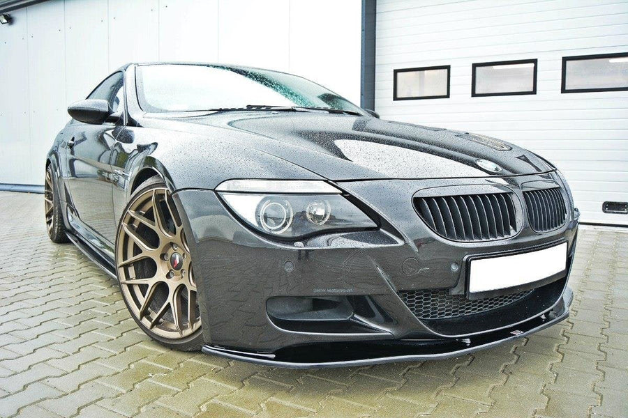 Maxton frontsplitter til BMW M6 E63 – blank sort – billede 1 af 6