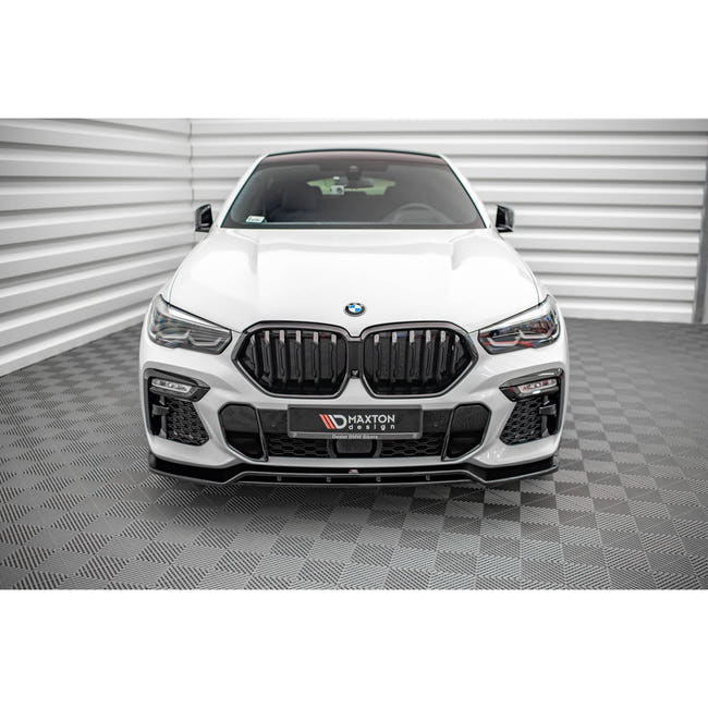 Maxton frontsplitter til BMW X6 M-Pack G06 – blank sort – billede 2 af 5