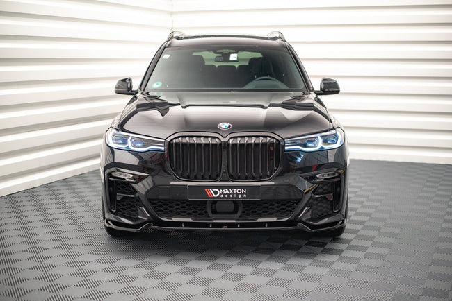 Maxton frontsplitter til BMW X7 M-Pack G07 – blank sort – billede 1 af 4