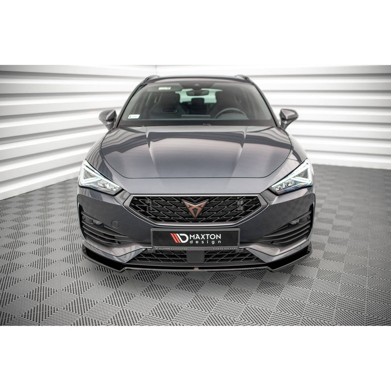 Maxton frontsplitter til Cupra Leon Mk1 – blank sort – billede 2 af 4