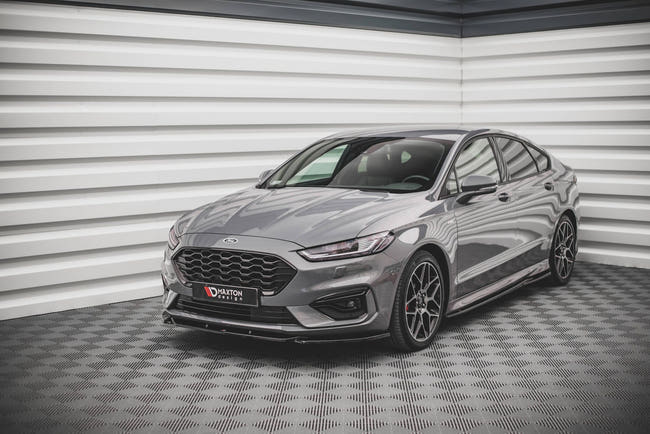 Maxton frontsplitter til Ford Mondeo ST-Line Mk5 Facelift – blank sort – billede 1 af 4