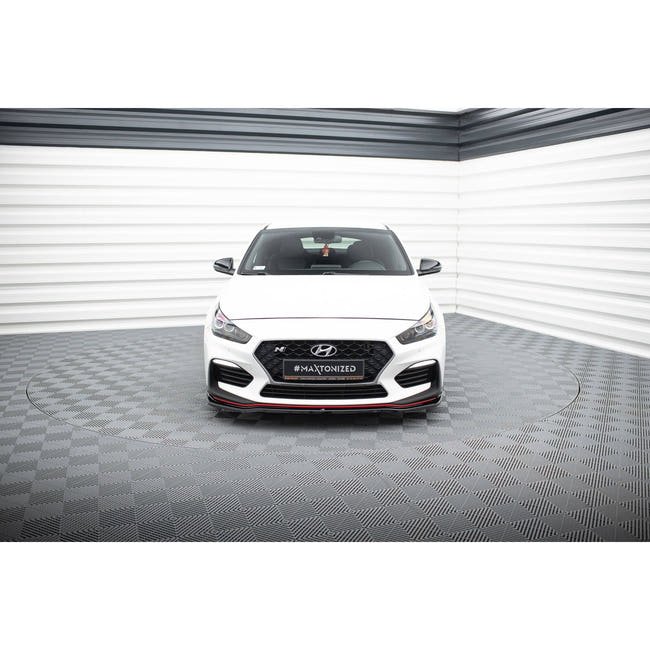 Maxton frontsplitter til Hyundai I30 N Mk3 Hatchback / Fastback – blank sort – billede 2 af 6