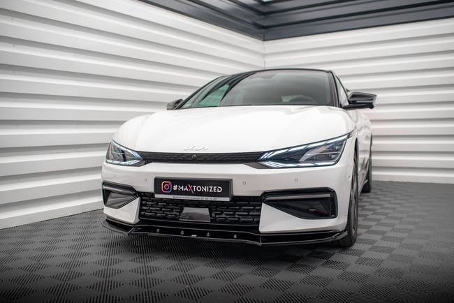 Maxton frontsplitter til Kia EV6 GT-Line Mk1 – blank sort – billede 1 af 5