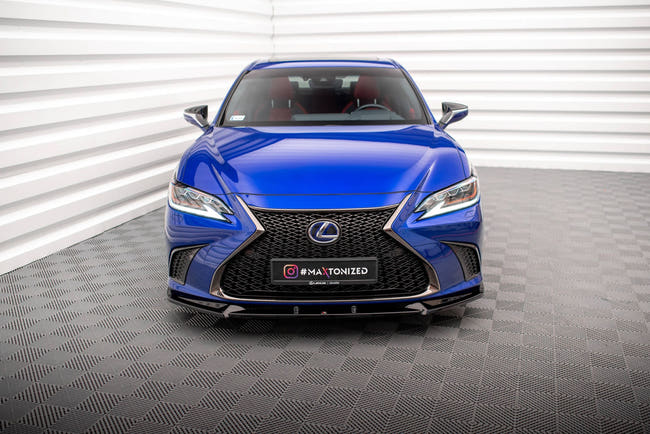 Maxton frontsplitter til Lexus ES F Sport Mk7 – blank sort – billede 2 af 5