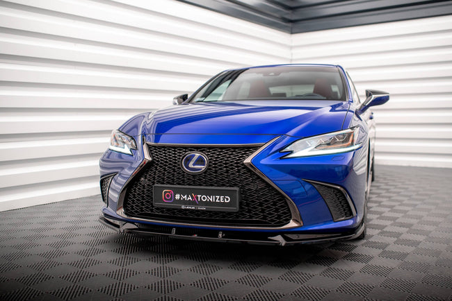 Maxton frontsplitter til Lexus ES F Sport Mk7 – blank sort – billede 1 af 5