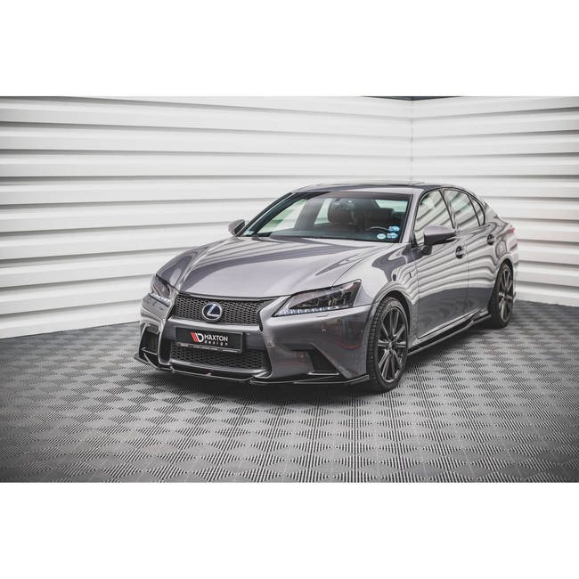 Maxton frontsplitter til Lexus GS F Sport Mk4 (L10) – blank sort – billede 1 af 4