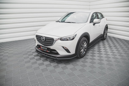 Maxton frontsplitter til Mazda CX-3 – blank sort – billede 1 af 4