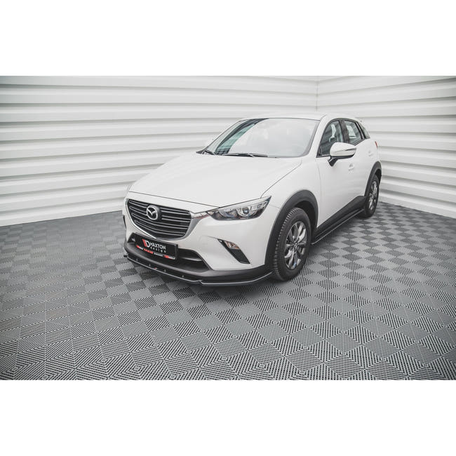 Maxton frontsplitter til Mazda CX-3 – blank sort – billede 1 af 4
