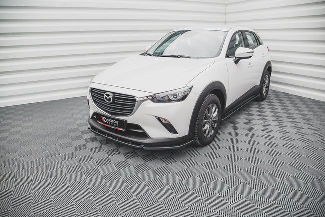 Maxton frontsplitter til Mazda CX-3 – blank sort – billede 1 af 4