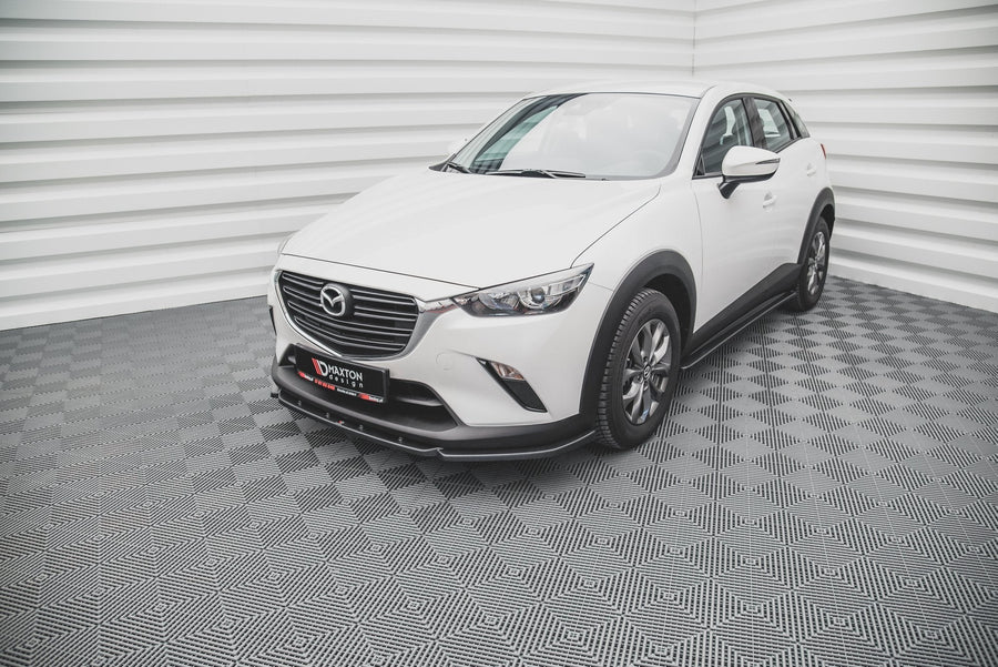 Maxton frontsplitter til Mazda CX-3 – blank sort – billede 1 af 4