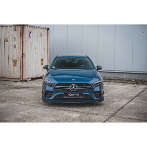 Maxton frontsplitter til Mercedes A35 AMG Aero W177 – blank sort – billede 2 af 6