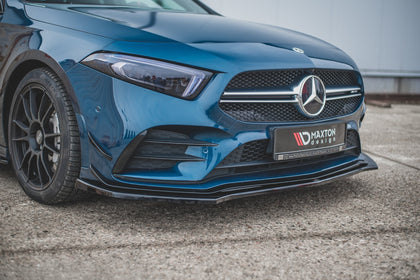 Maxton frontsplitter til Mercedes A35 AMG Aero W177 – blank sort – billede 3 af 6