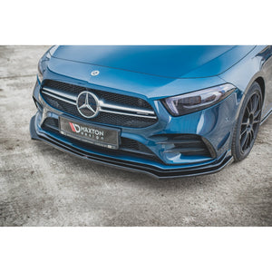 Maxton frontsplitter til Mercedes A35 AMG Aero W177 – blank sort – billede 1 af 6