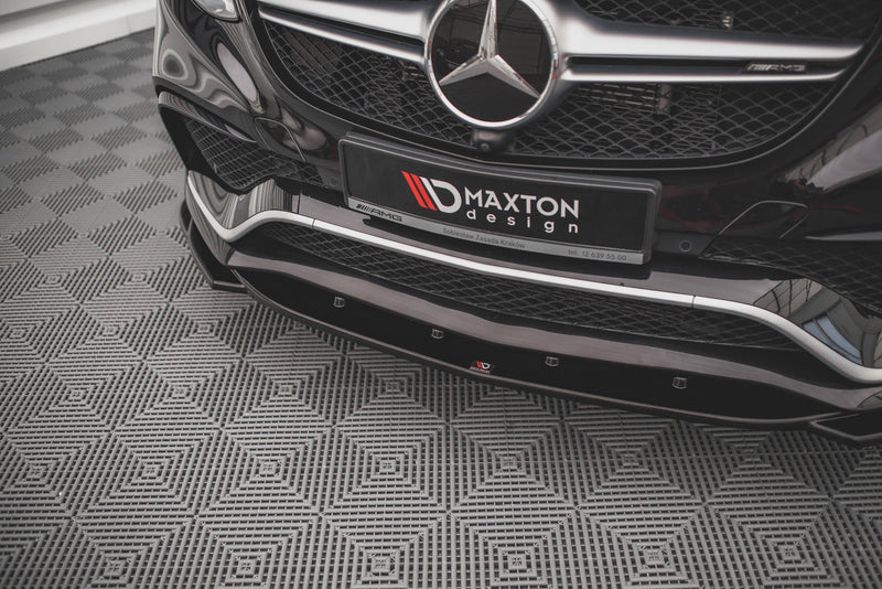 Maxton frontsplitter til Mercedes-Benz GLE Coupe / SUV 63 AMG C292 / W166 – blank sort – billede 3 af 5
