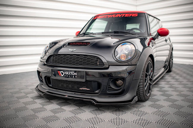 Maxton frontsplitter til Mini Cooper John Cooper Works R56 – blank sort – billede 1 af 5
