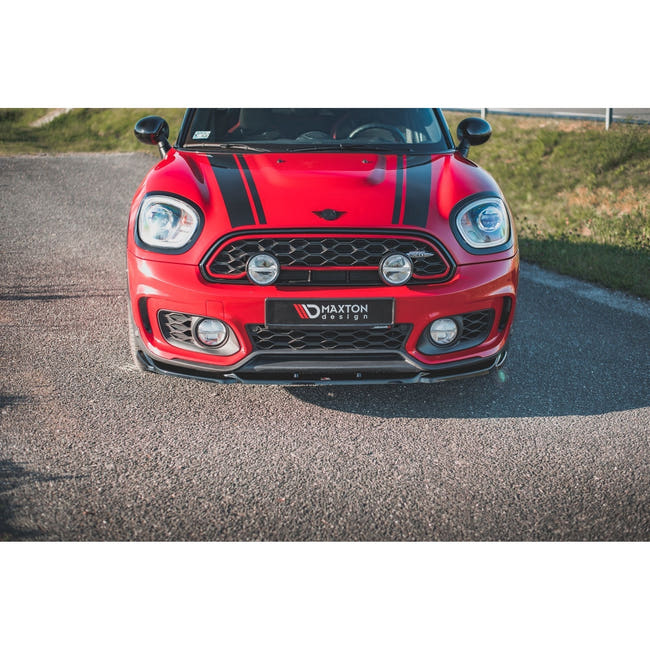 Maxton frontsplitter til Mini Countryman Mk2 F60 JCW – blank sort – billede 2 af 6