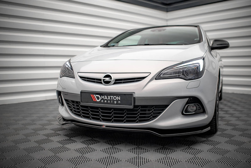 Maxton frontsplitter til Opel Astra GTC OPC-Line J – blank sort – billede 1 af 5