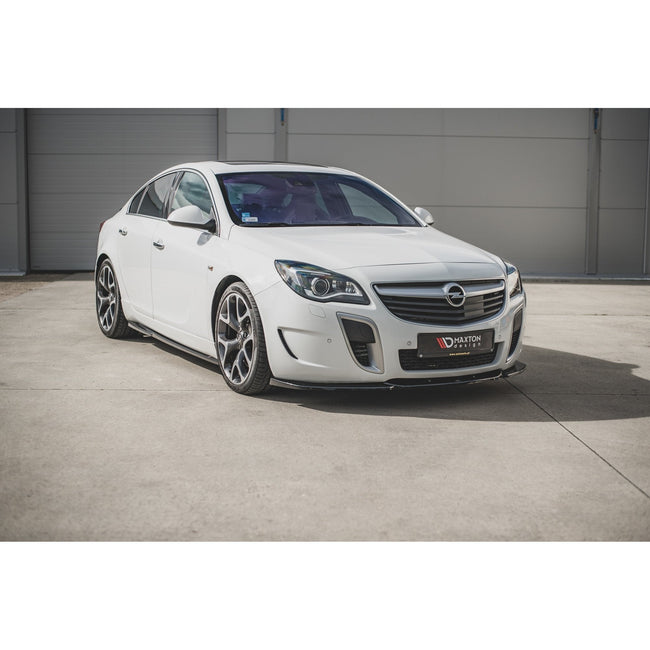 Maxton frontsplitter til Opel Insignia Mk. 1 OPC Facelift – blank sort – billede 1 af 6