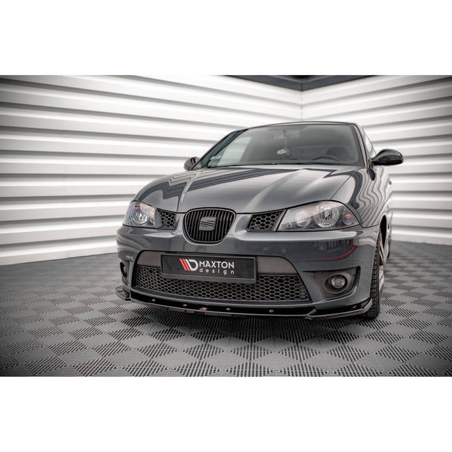 Maxton frontsplitter til Seat Ibiza Cupra Mk3 – blank sort – billede 1 af 5