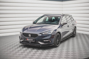 Maxton frontsplitter til Seat Leon FR Mk4 – blank sort – billede 1 af 4