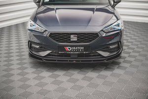 Maxton frontsplitter til Seat Leon FR Mk4 – blank sort – billede 2 af 4