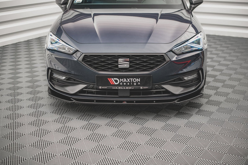Maxton frontsplitter til Seat Leon FR Mk4 – blank sort – billede 2 af 4