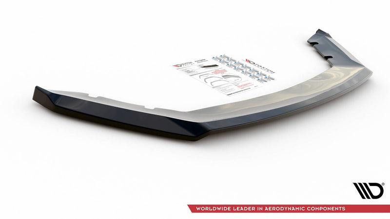Maxton frontsplitter til Seat Leon Mk3 – blank sort – billede 3 af 4