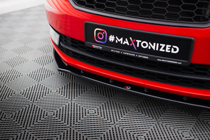 Maxton frontsplitter til Skoda Rapid – blank sort – billede 3 af 6