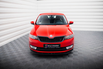 Maxton frontsplitter til Skoda Rapid – blank sort – billede 2 af 6