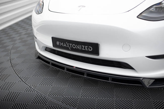 Maxton frontsplitter til Tesla Model Y – blank sort – billede 2 af 5