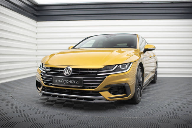 Maxton frontsplitter til Volkswagen Arteon R-Line Sedan / Shooting Brake Mk1 – blank sort – billede 1 af 5